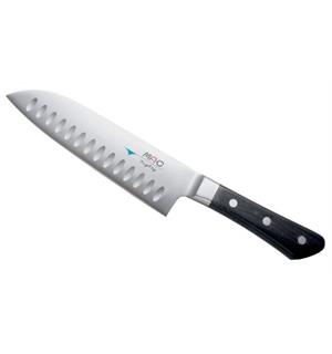 MAC MSK-65 Santoku m/luftlom. L:170 mm Håndsmidde japanske kniver 